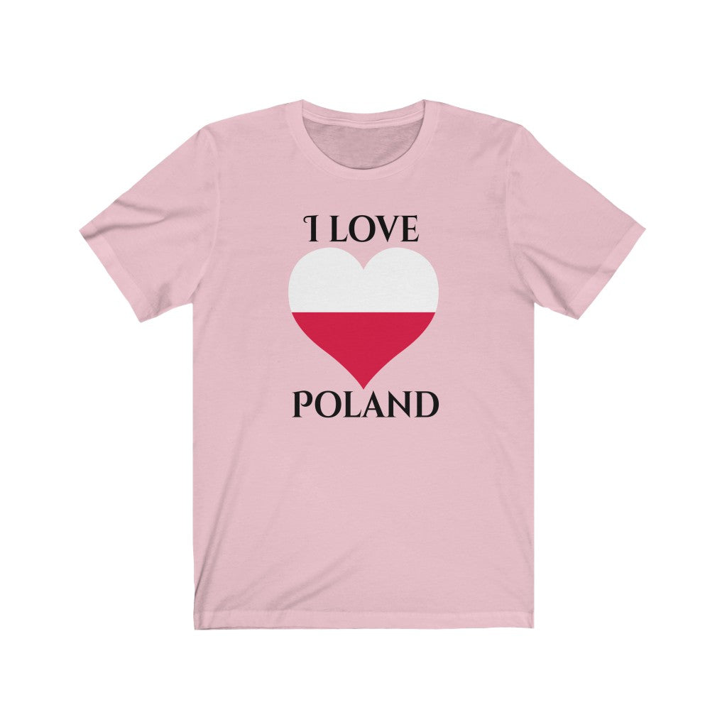 Poland Heart Flag Premium Tee 1 - Unisex