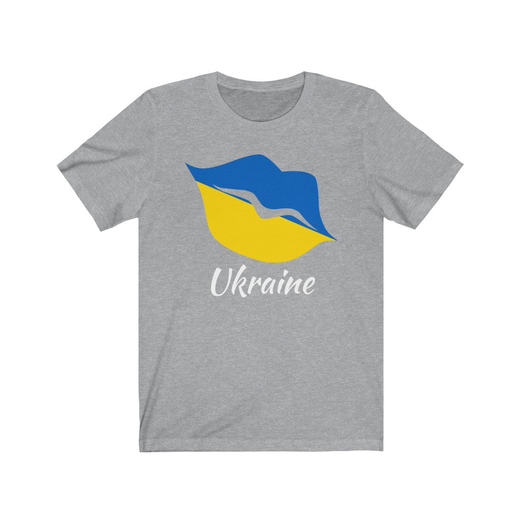 Ukraine Lips Flag Premium Tee 2 - Unisex