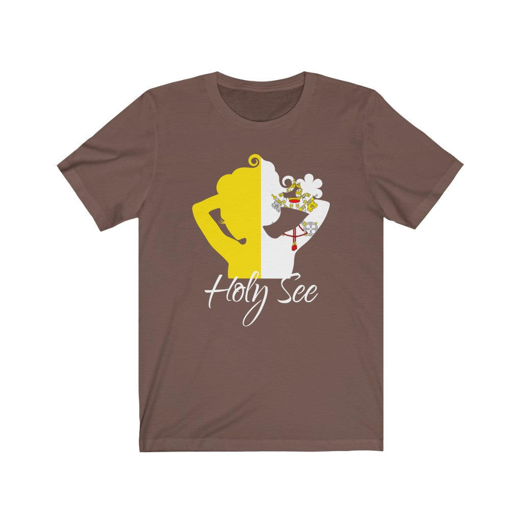 Holy See Lady Flag Premium Tee 2 - Unisex