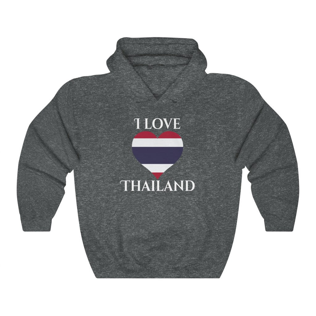 Thailand Heart Flag Hoodie Sweatshirt 2 - Unisex