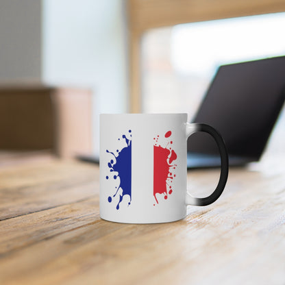 France Splat Color Changing Mug