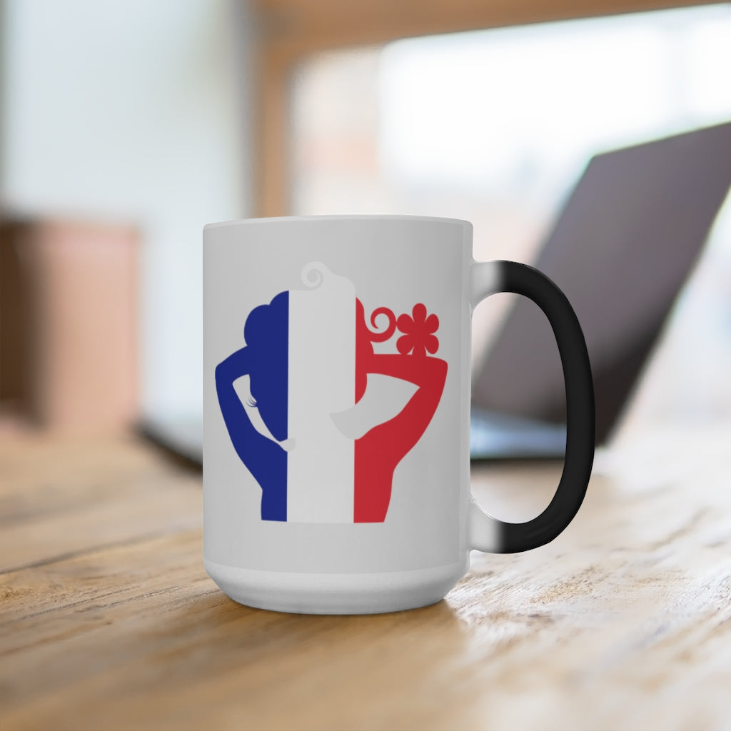 France Lady Color Changing Mug