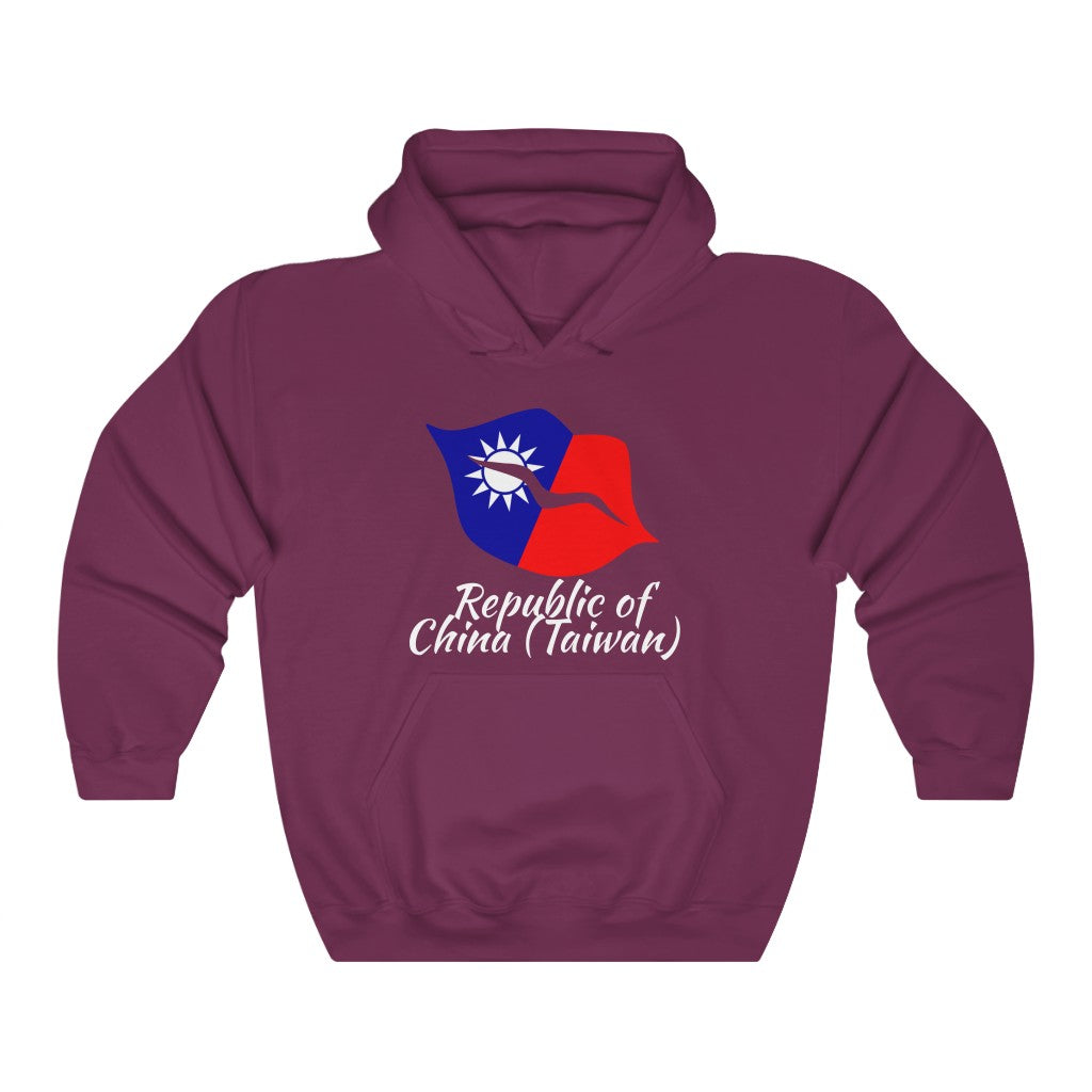 Republic of China - Taiwan Lips Flag Hoodie Sweatshirt 2 - Unisex