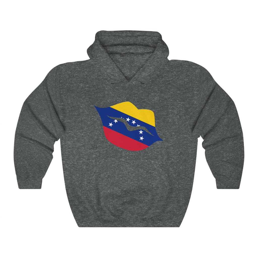 Venezuela Lips Flag Hoodie Sweatshirt - Unisex