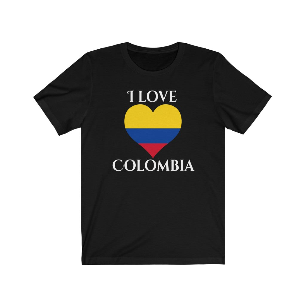 Colombia Heart Flag Premium Tee 2 - Unisex