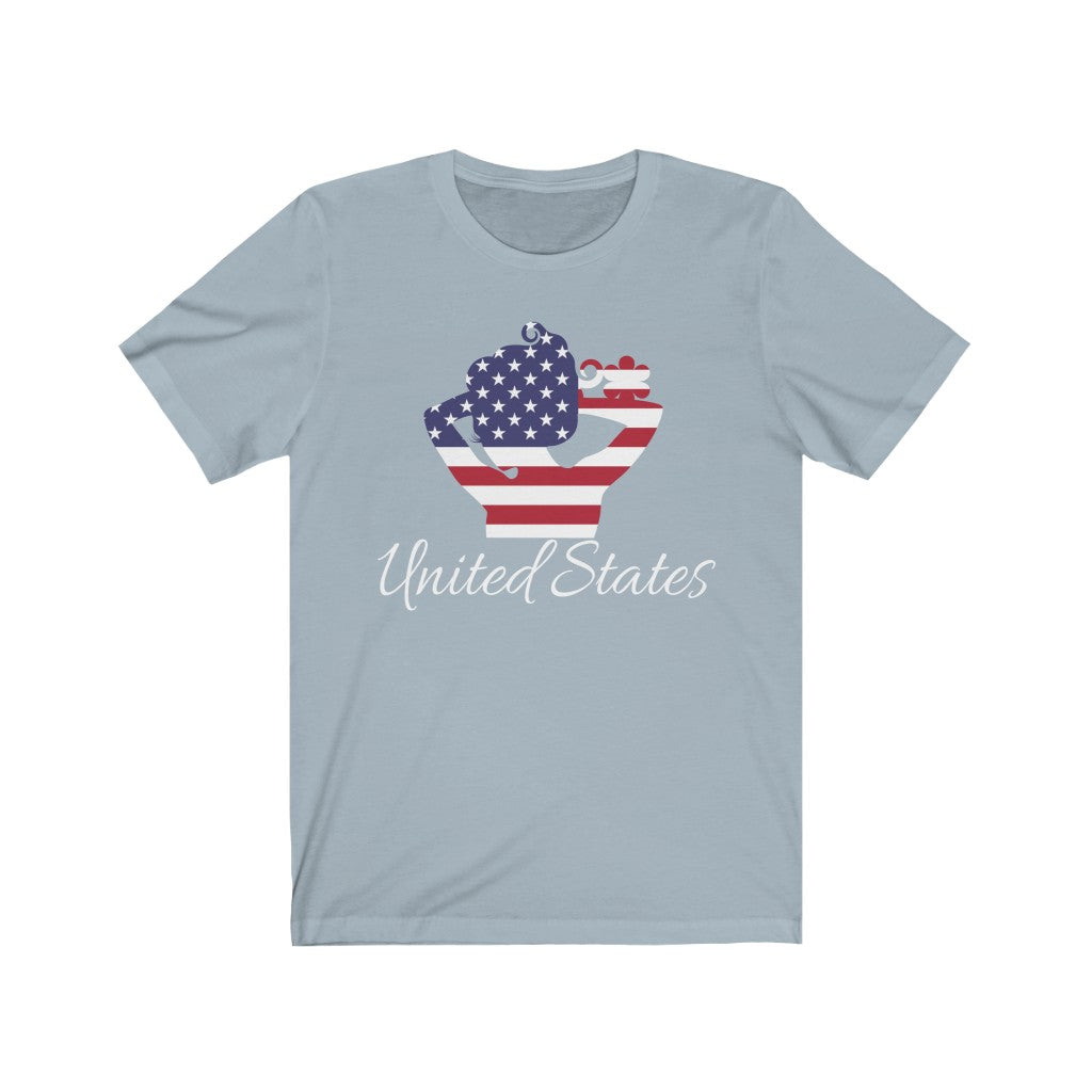 United States of America Lady Flag Premium Tee 2 - Unisex
