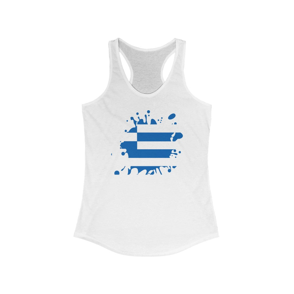 Greece Splat Flag Tank - Women