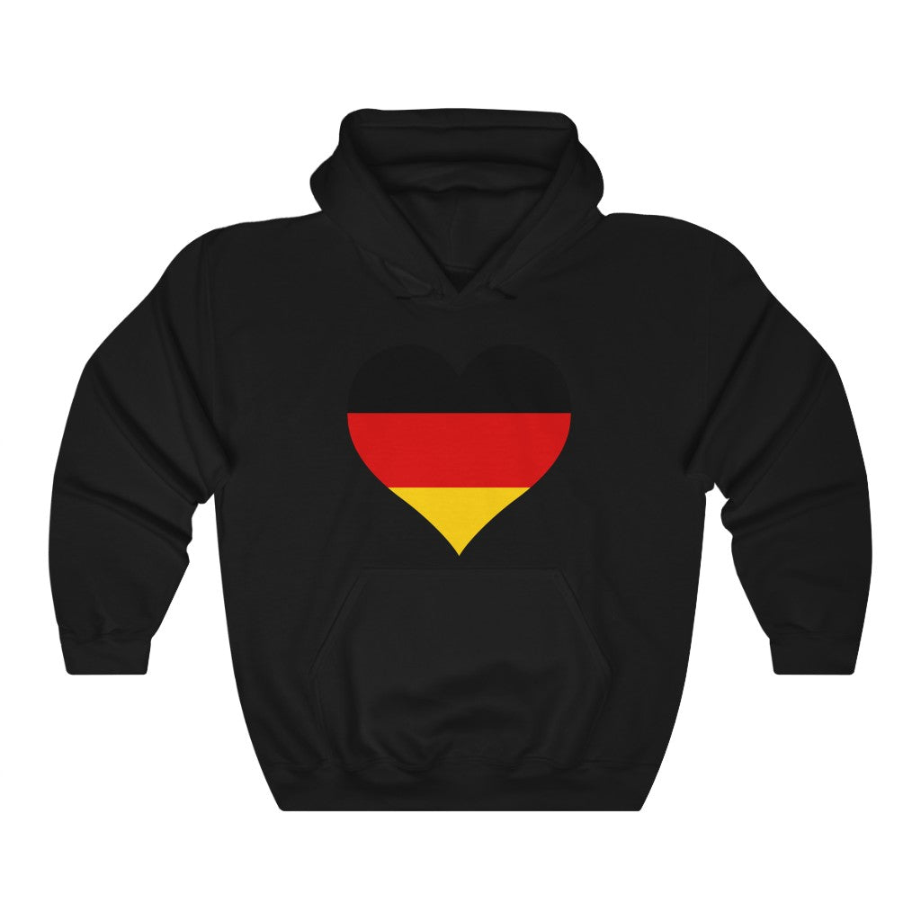 Germany Heart Flag Hoodie Sweatshirt - Unisex