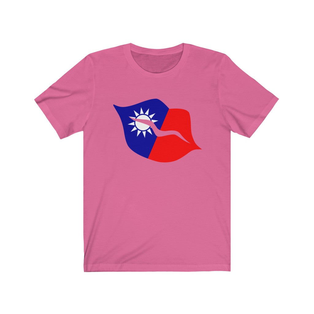 Republic of China - Taiwan Lips Flag Premium Tee - Unisex