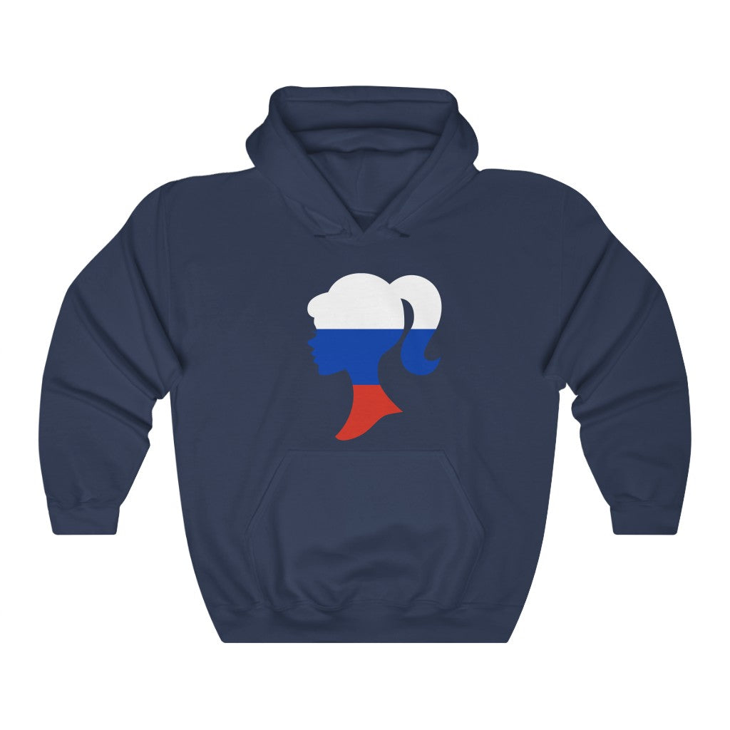 Russia Girl Flag Hoodie Sweatshirt - Unisex
