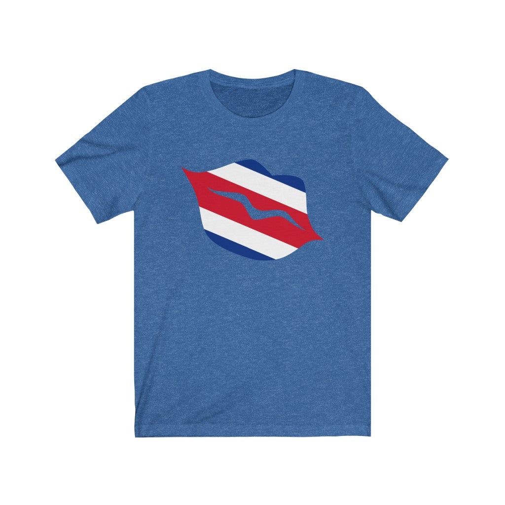 Costa Rica Lips Flag Premium Tee - Unisex