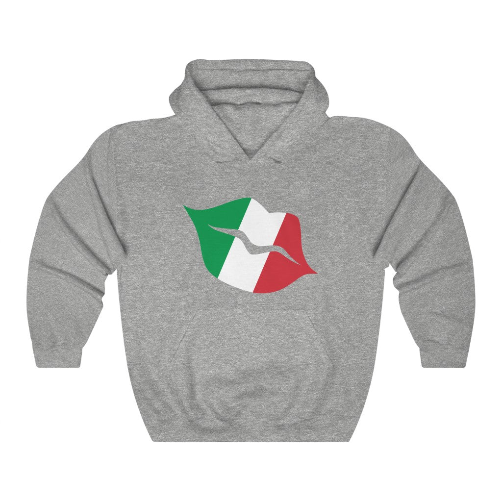 Italy Lips Flag Hoodie Sweatshirt - Unisex