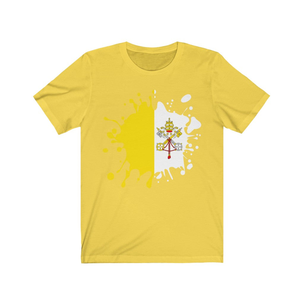 Holy See Splat Flag Premium Tee - Unisex