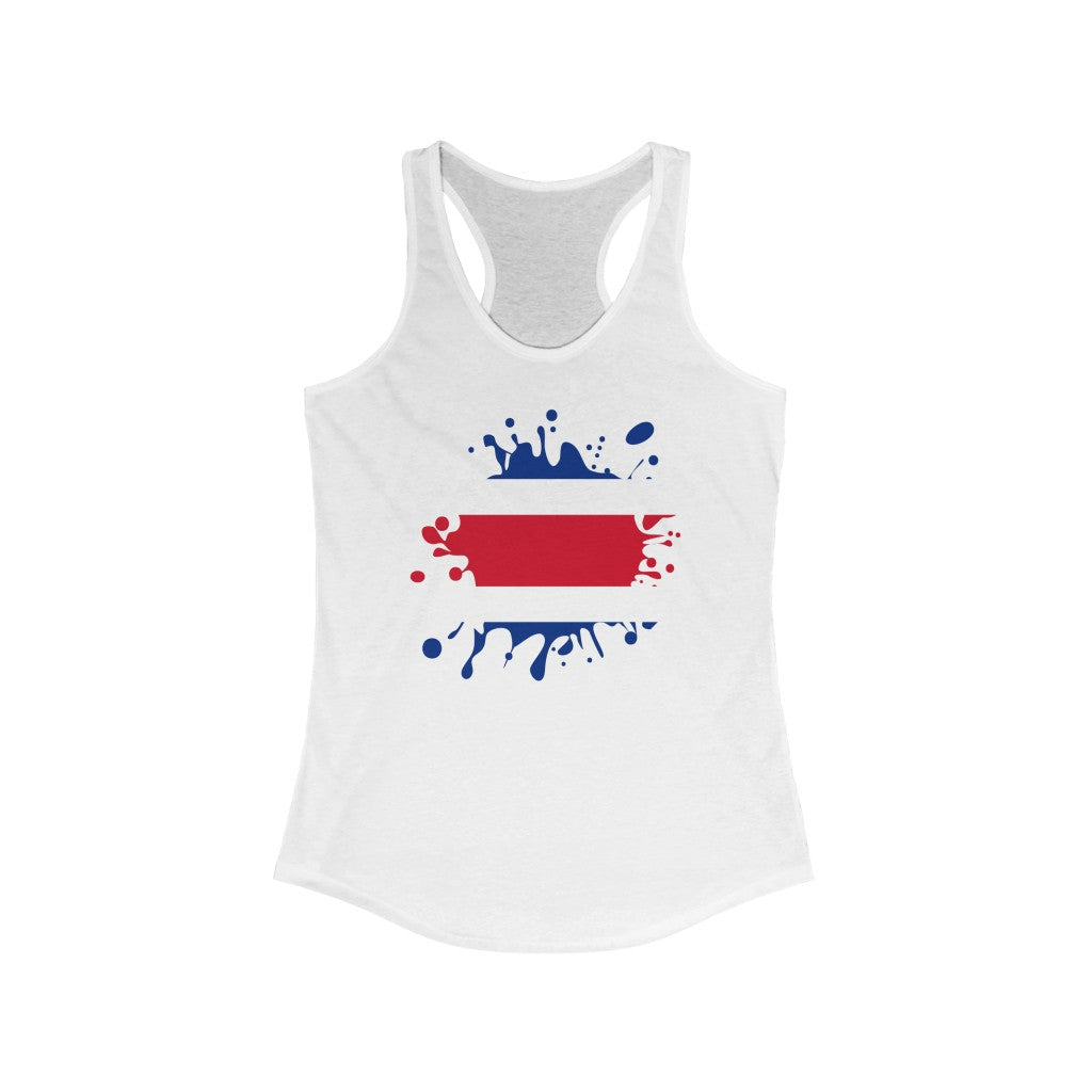 Costa Rica Splat Flag Tank - Women