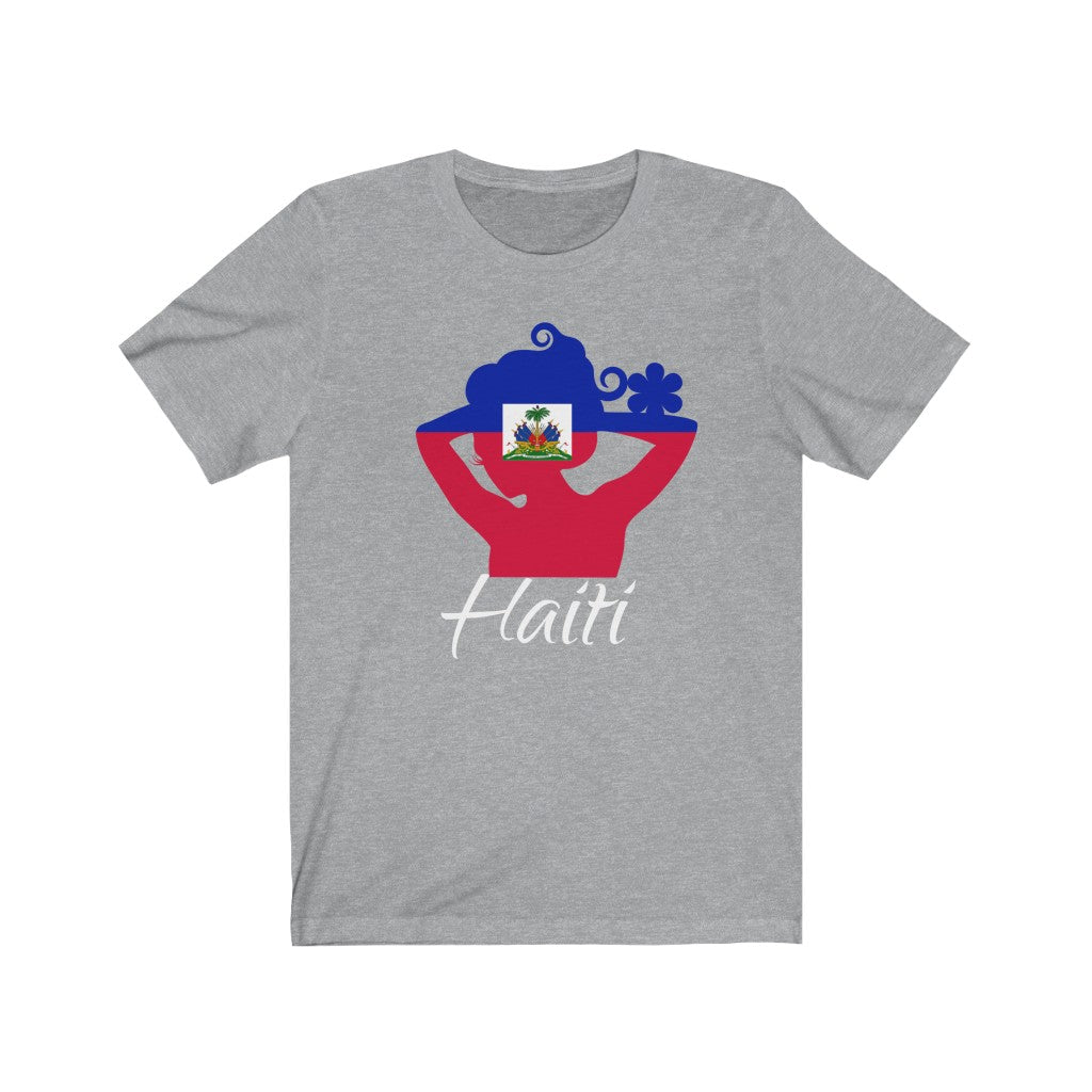 Haiti Lady Flag Premium Tee 2 - Unisex
