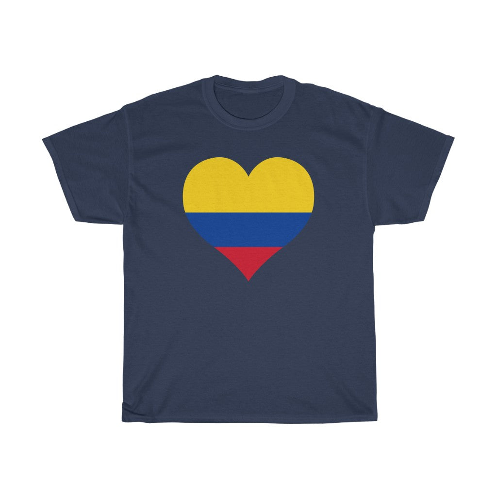 Colombia Heart Flag Standard Tee - Unisex