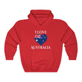Australia Heart Hoodie Sweatshirt 2 - Unisex