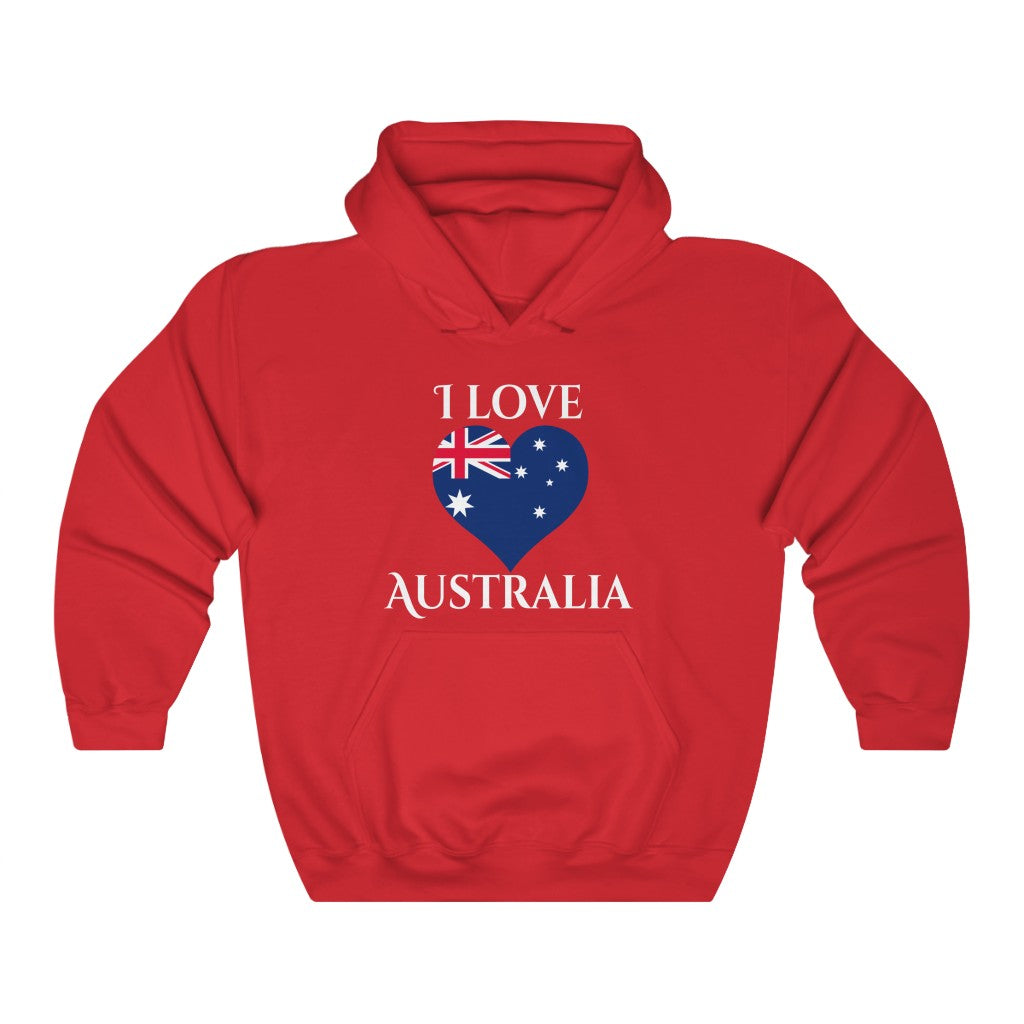 Australia Heart Hoodie Sweatshirt 2 - Unisex
