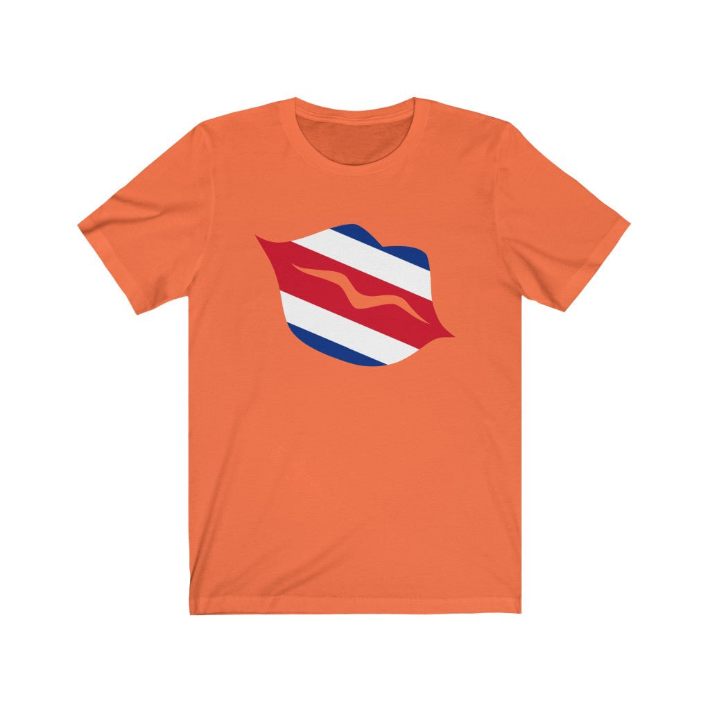Costa Rica Lips Flag Premium Tee - Unisex