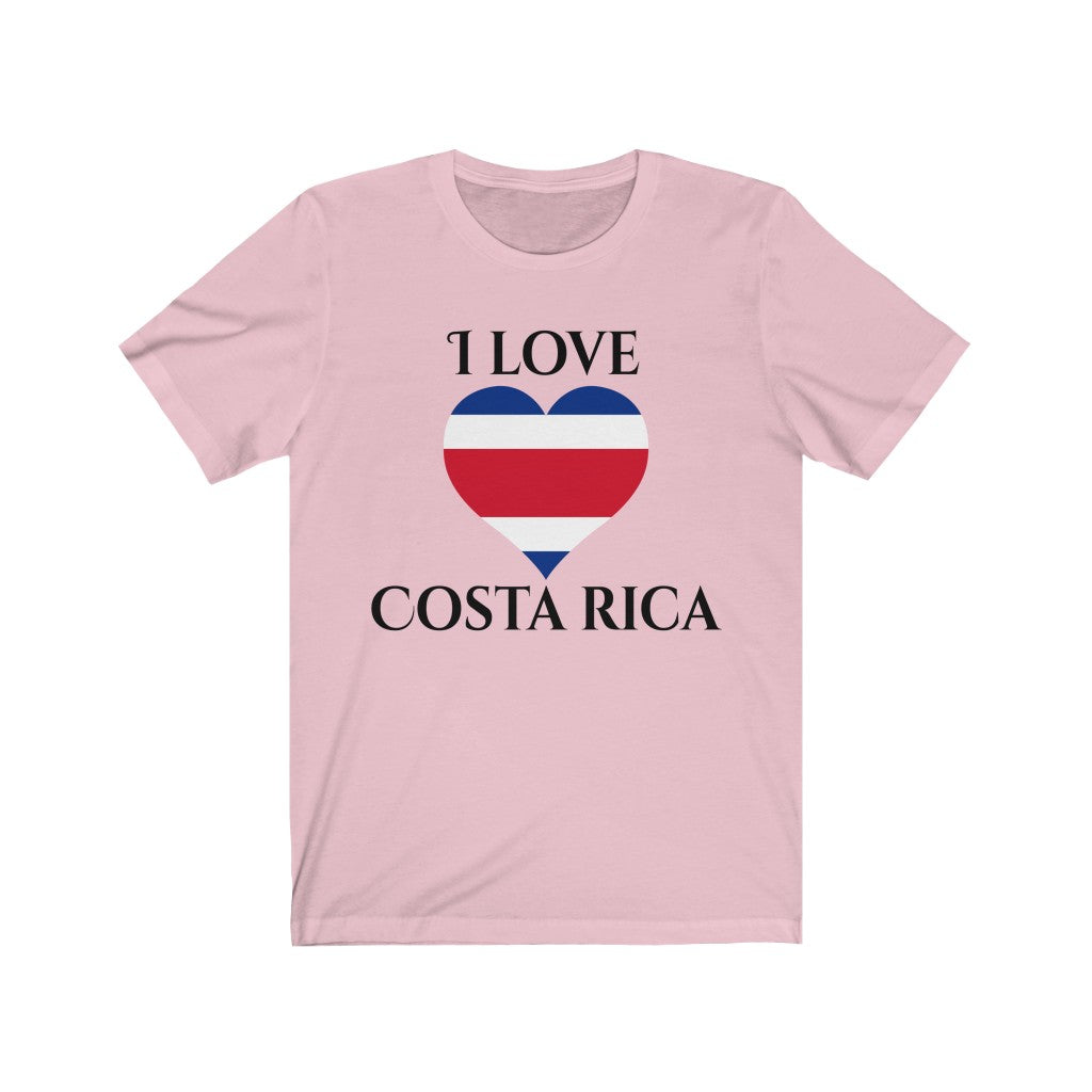 Costa Rica Heart Flag Premium Tee 1 - Unisex