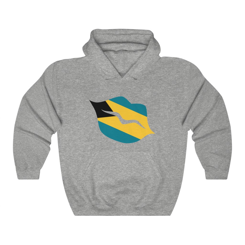Bahamas Lips Flag Hoodie Sweatshirt - Unisex