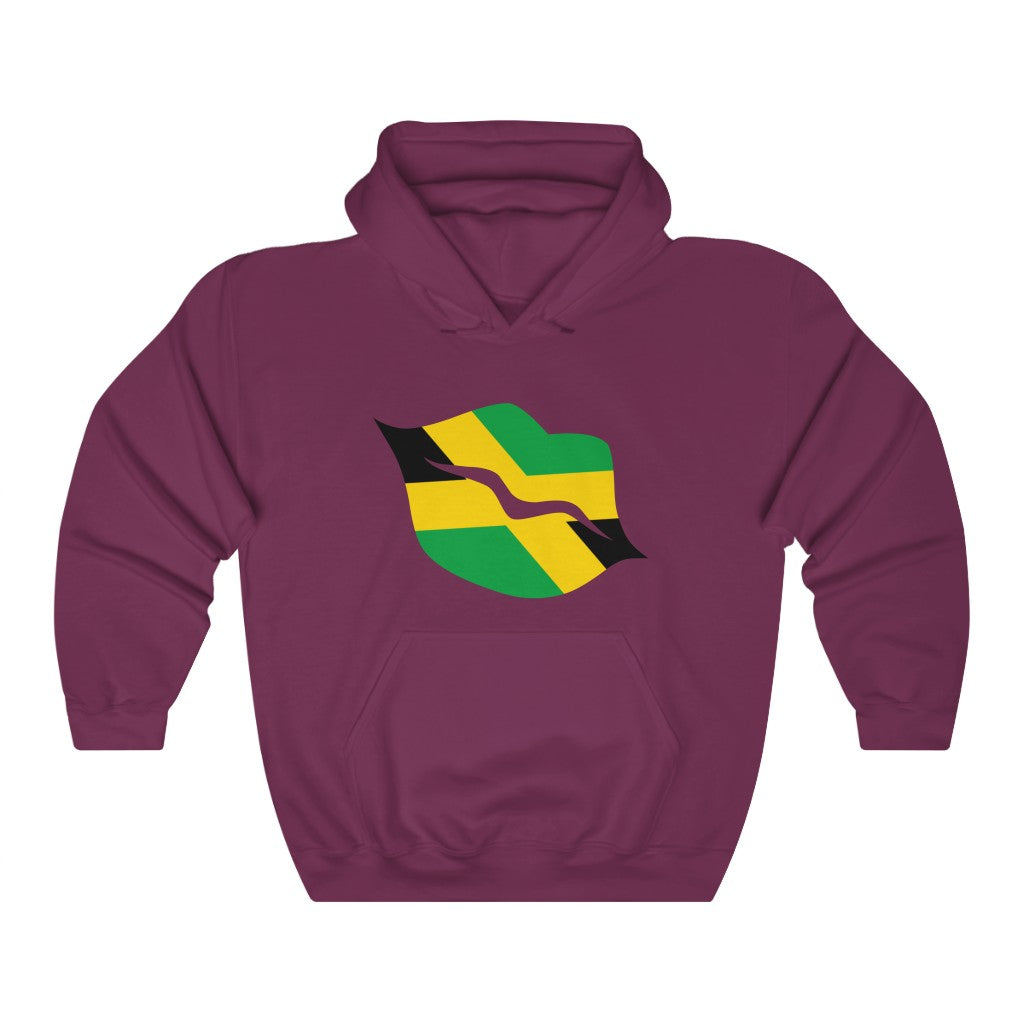 Jamaica Lips Flag Hoodie Sweatshirt - Unisex