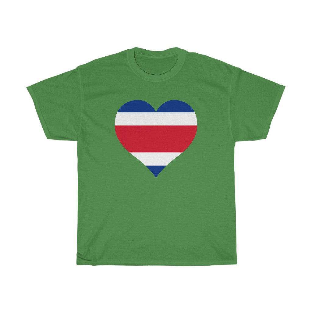Costa Rica Heart Flag Standard Tee - Unisex