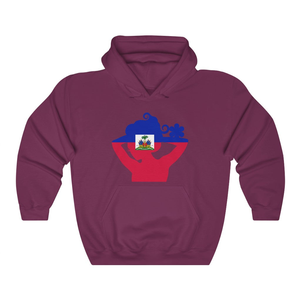 Haiti Lady Flag Hoodie Sweatshirt - Unisex