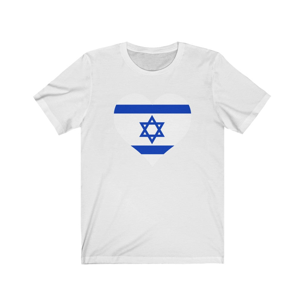 Israel Heart Flag Premium Tee - Unisex
