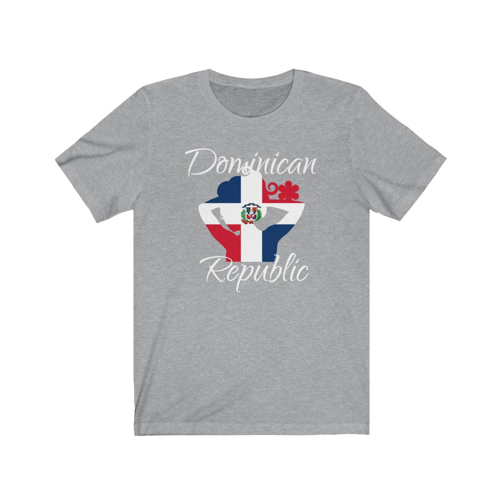Dominican Republic Lady Flag Premium Tee 2 - Unisex