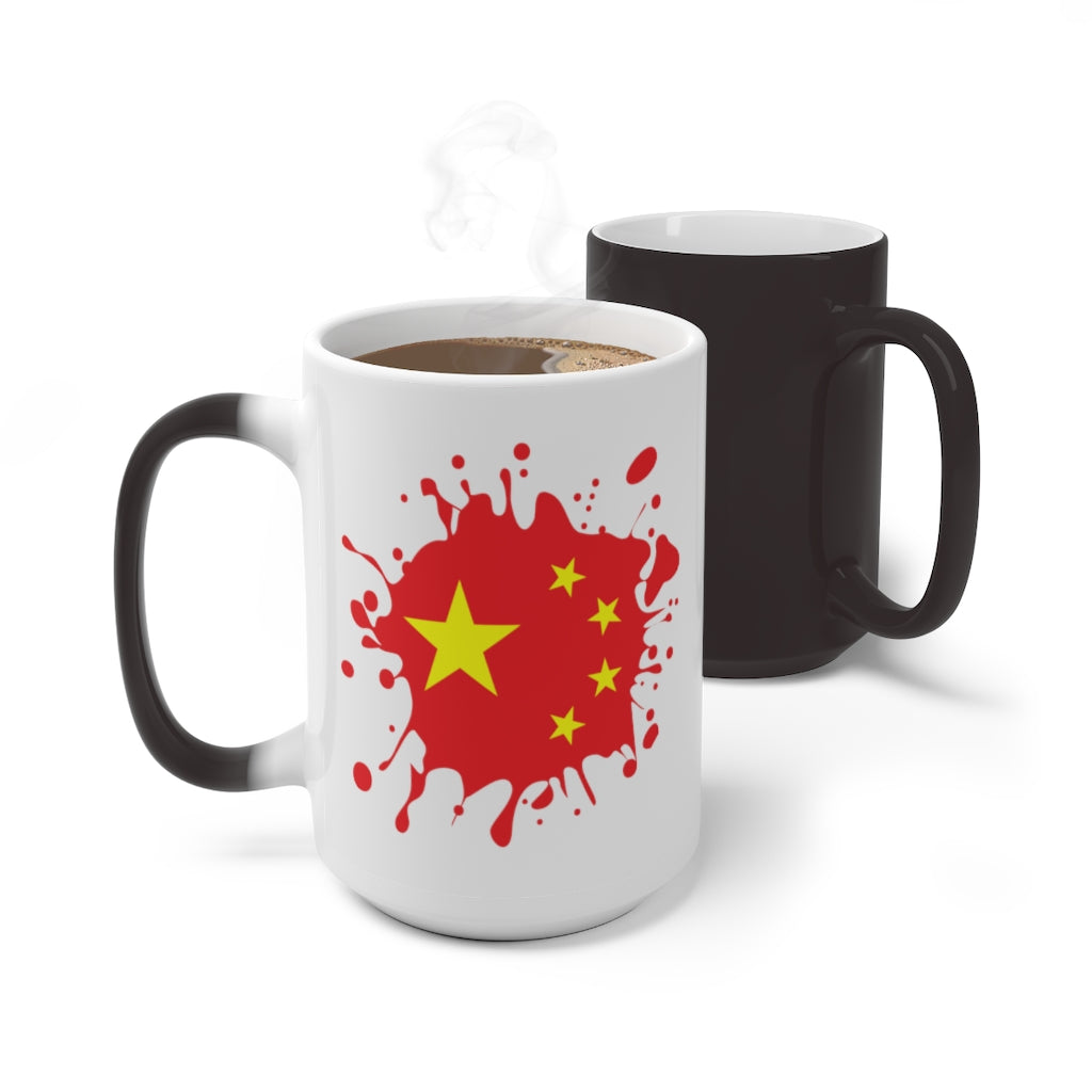 China Splat Color Changing Mug