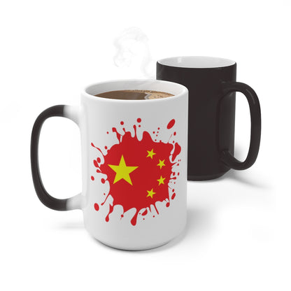 China Splat Color Changing Mug