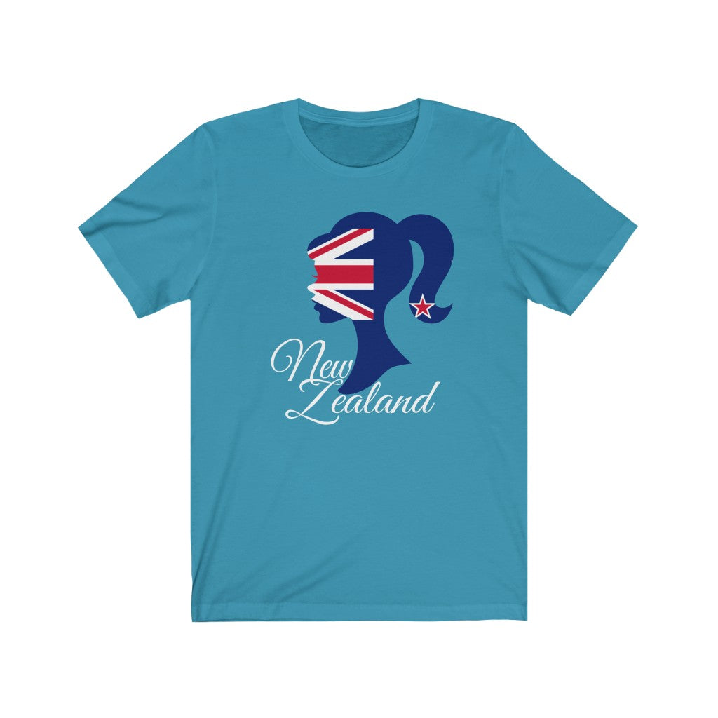 New Zealand Girl Flag Premium Tee 2 - Unisex