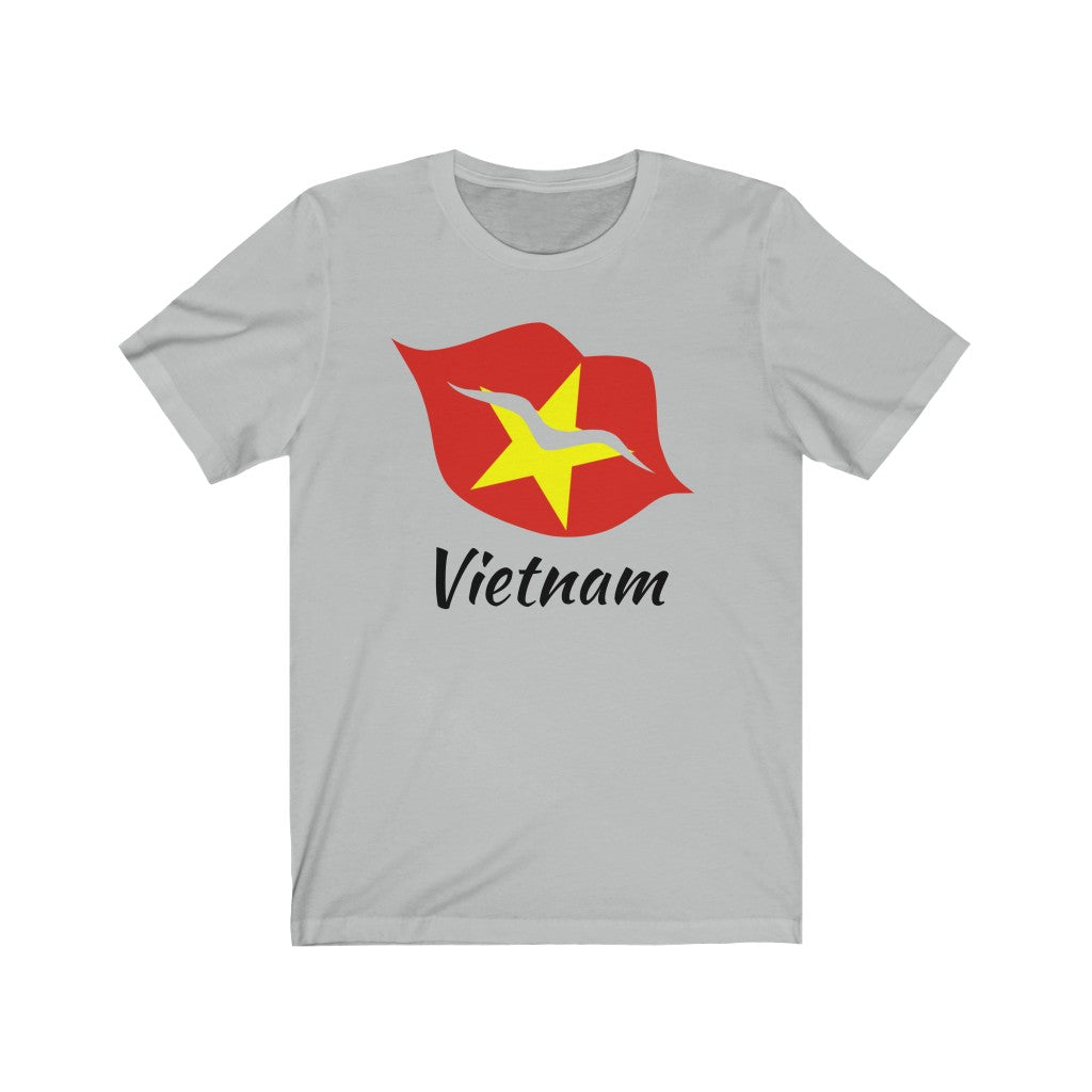 Vietnam Lips Flag Premium Tee 1 - Unisex