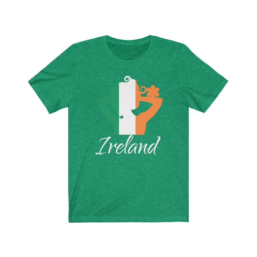 Ireland Lady Flag Premium Tee 2 - Unisex
