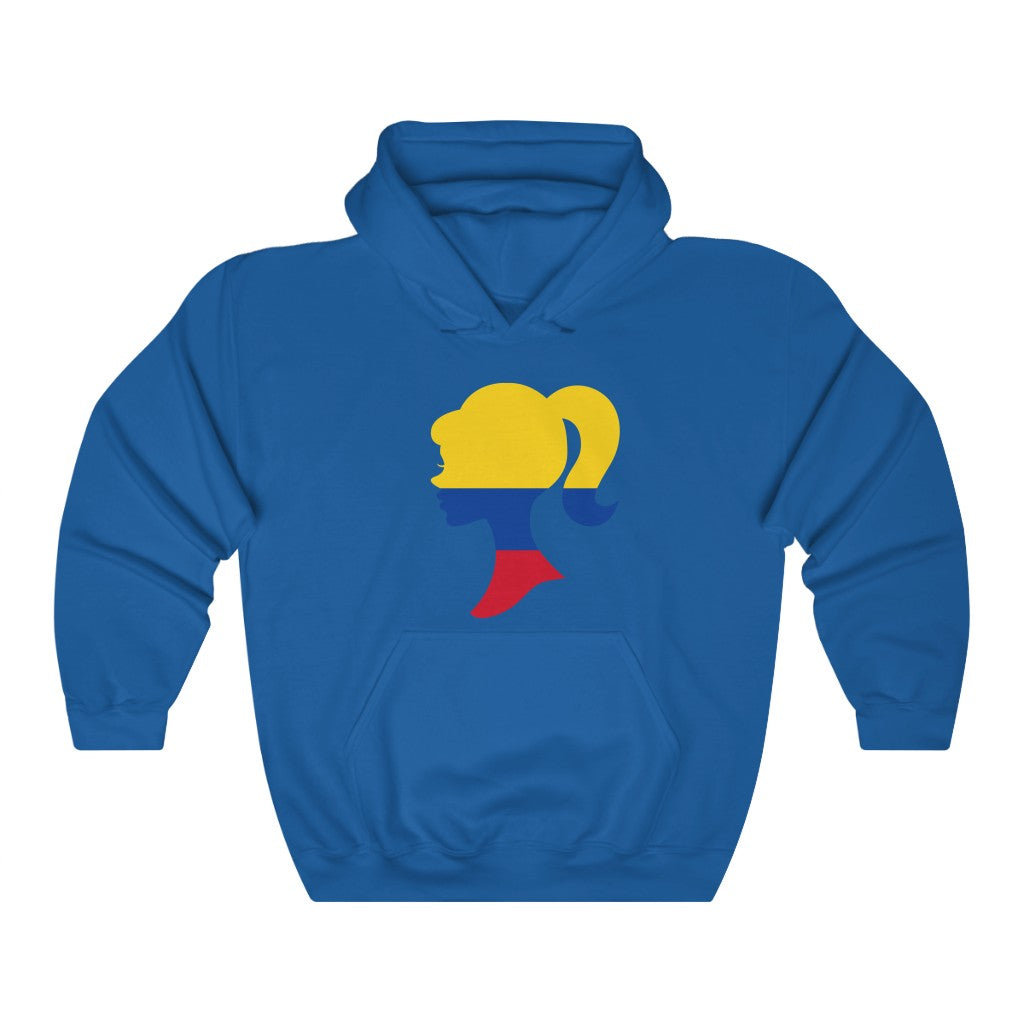 Colombia Girl Flag Hoodie Sweatshirt - Unisex