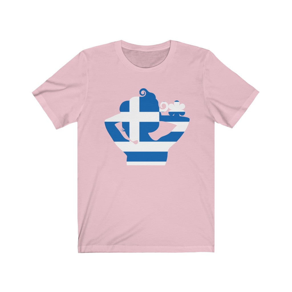 Greece Lady Flag Premium Tee - Unisex