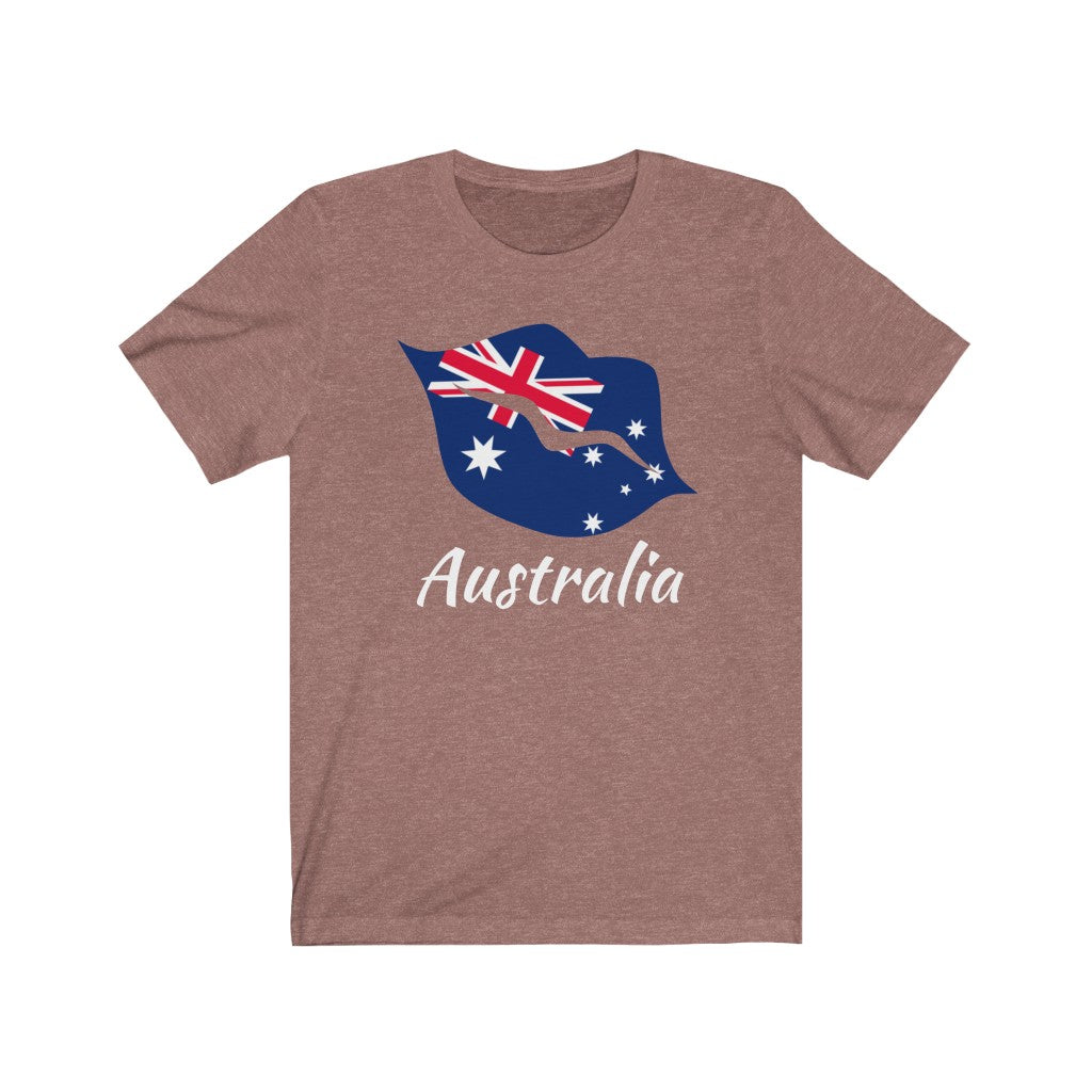 Australia Lips Flag Premium Tee 2 - Unisex