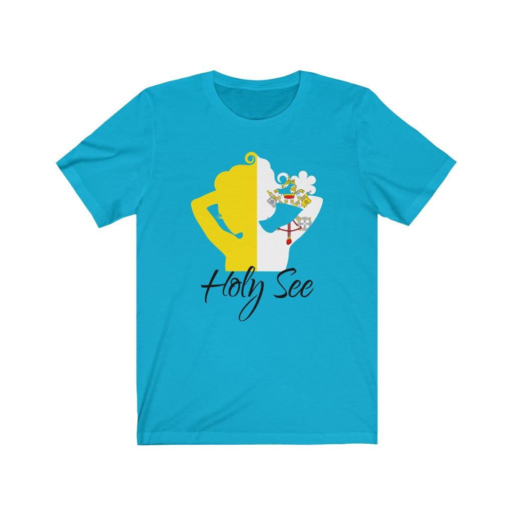 Holy See Lady Flag Premium Tee 1 - Unisex