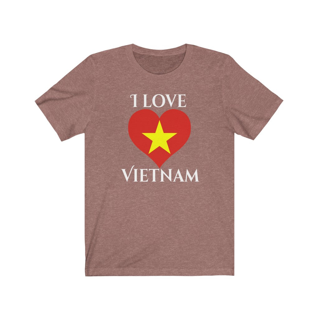 Vietnam Heart Flag Premium Tee 2 - Unisex