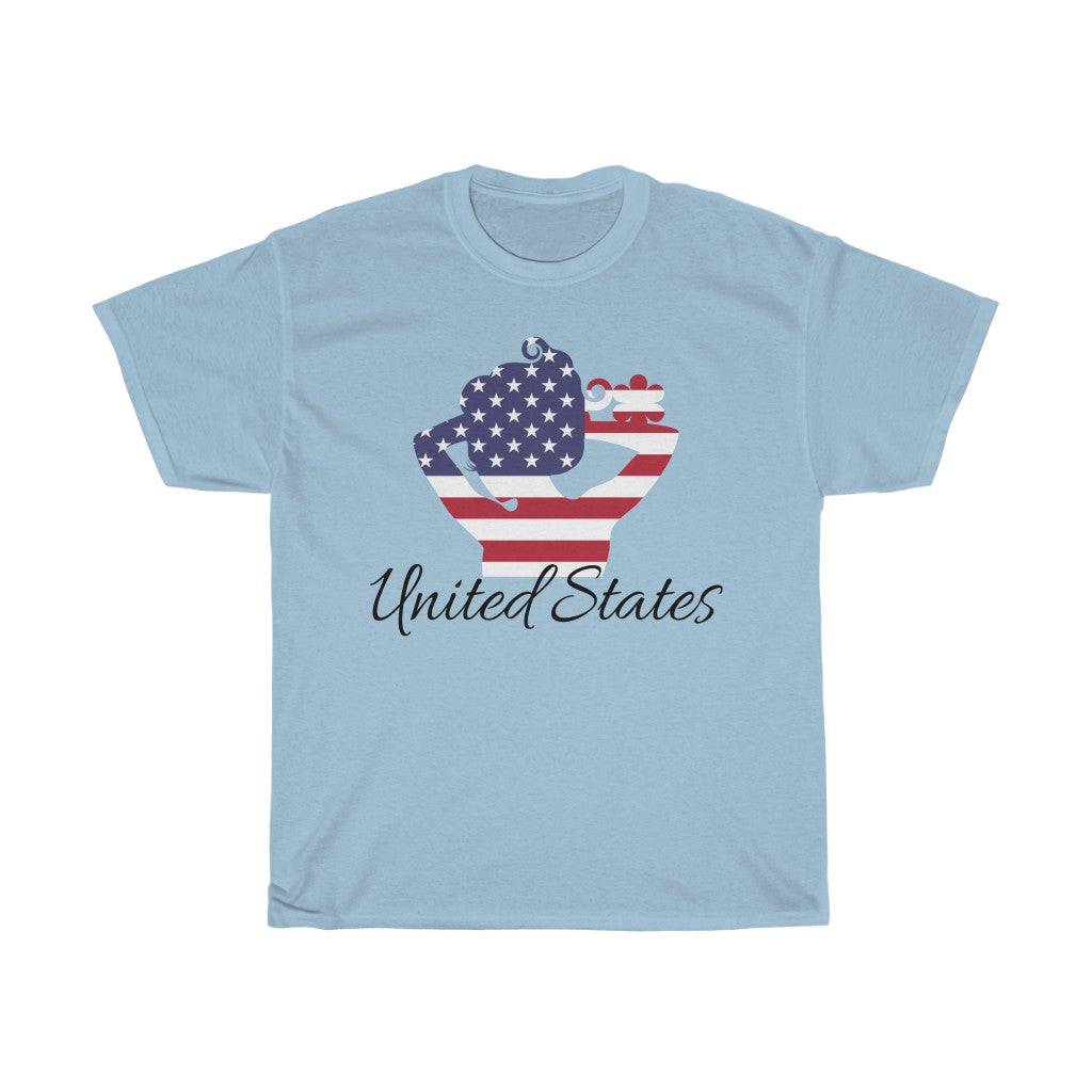 United States of America Lady Flag Standard Tee 1 - Unisex