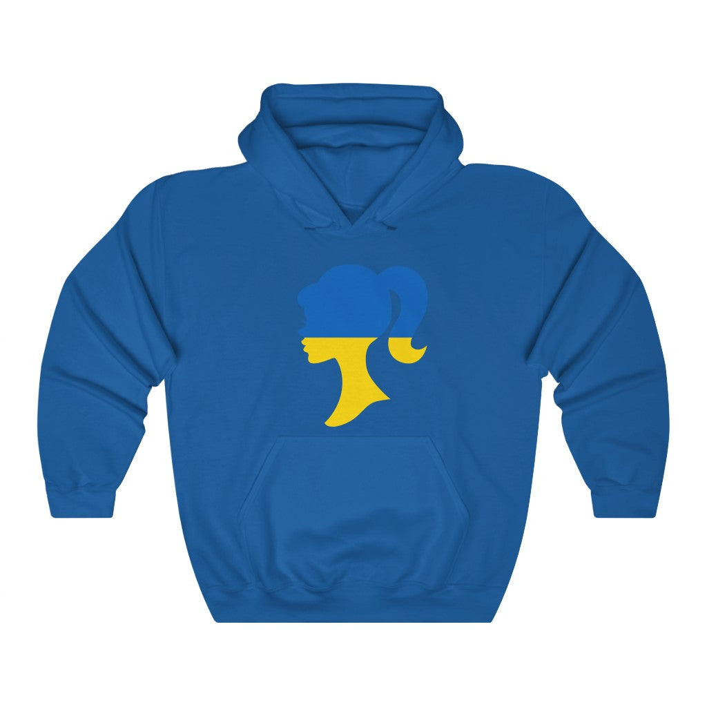 Ukraine Girl Flag Hoodie Sweatshirt - Unisex