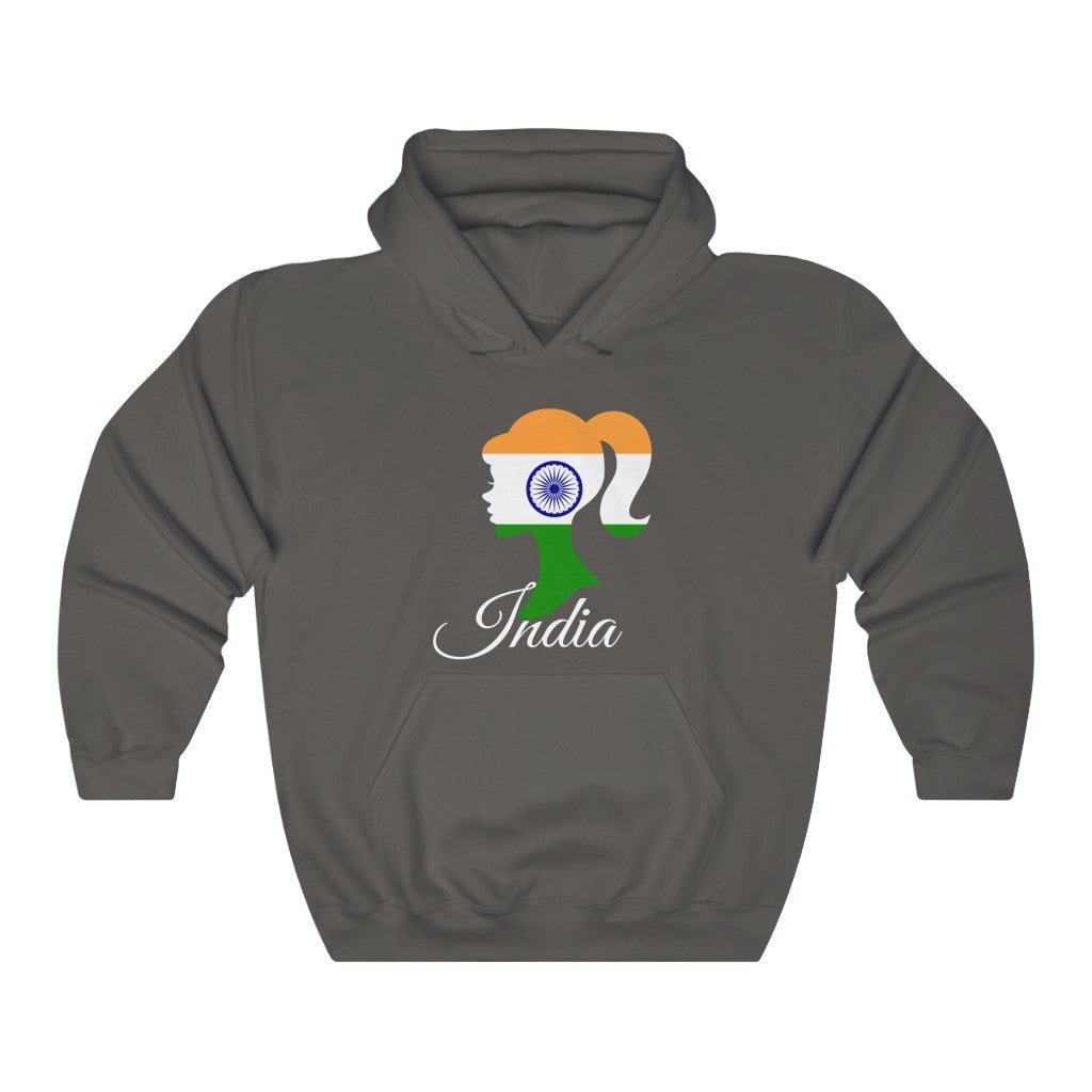 India Girl Flag Hoodie Sweatshirt 2 - Unisex