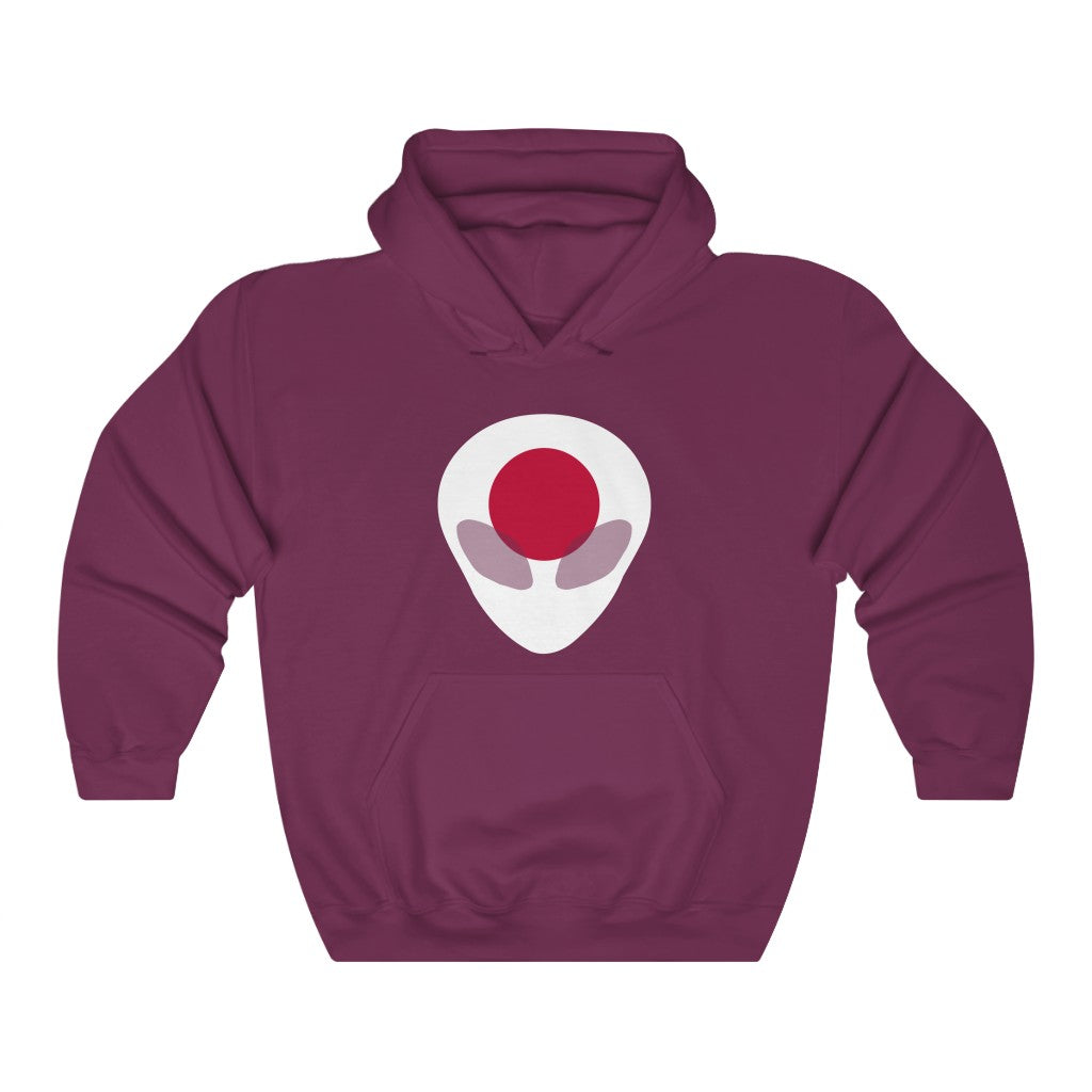 Japan Alien Flag Hoodie Sweatshirt - Unisex