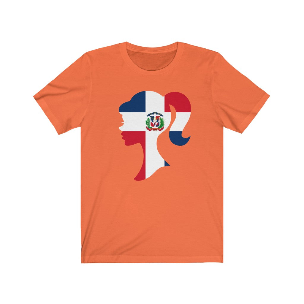 Dominican Republic Girl Flag Premium Tee - Unisex