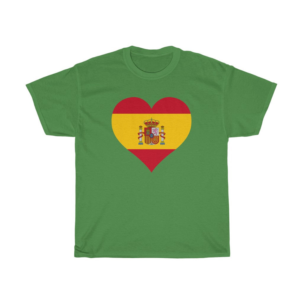 Spain Heart Flag Standard Tee - Unisex
