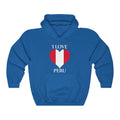 Peru Heart Flag Hoodie Sweatshirt 2 - Unisex