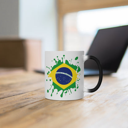 Brazil Splat Color Changing Mug
