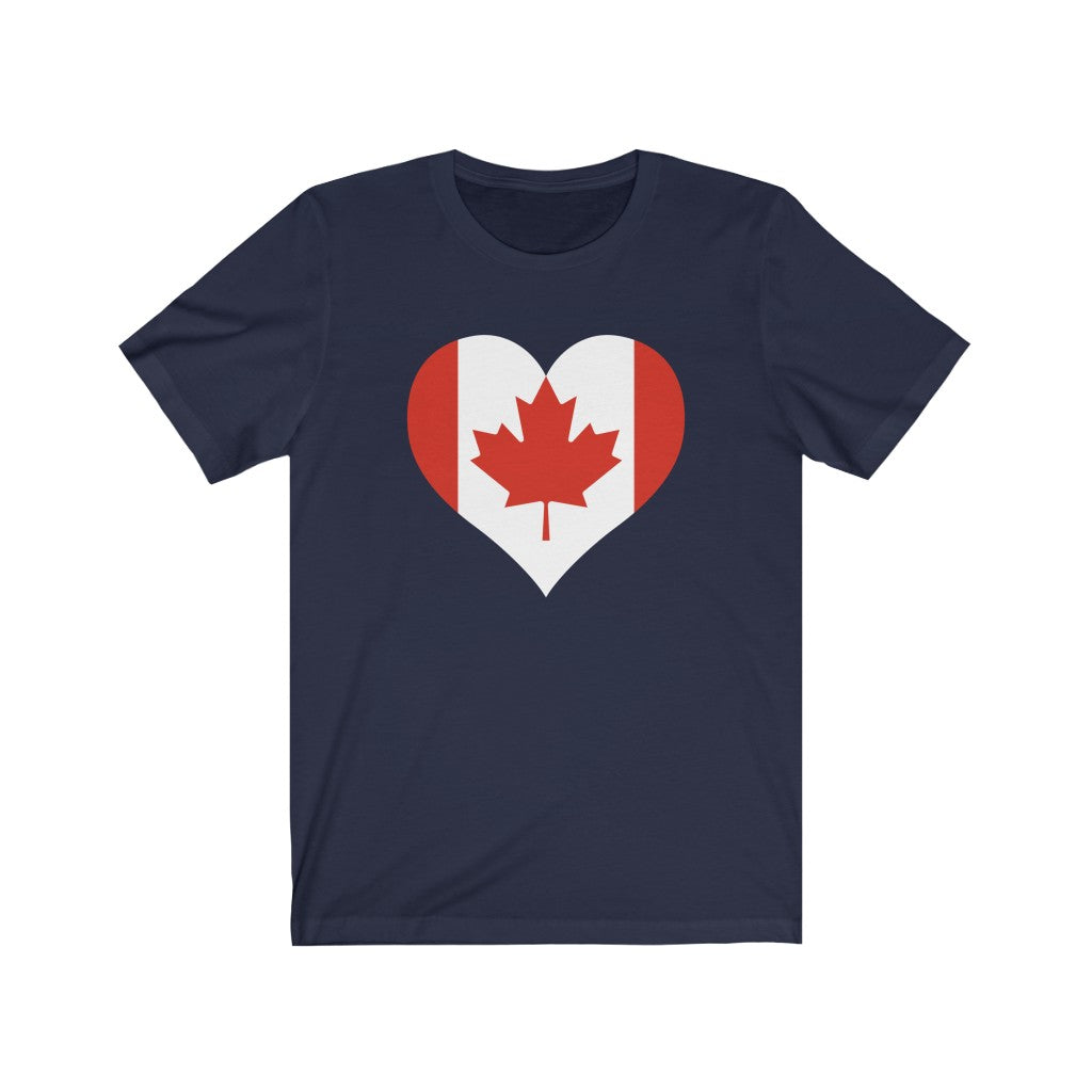 Canada Heart Flag Premium Tee - Unisex