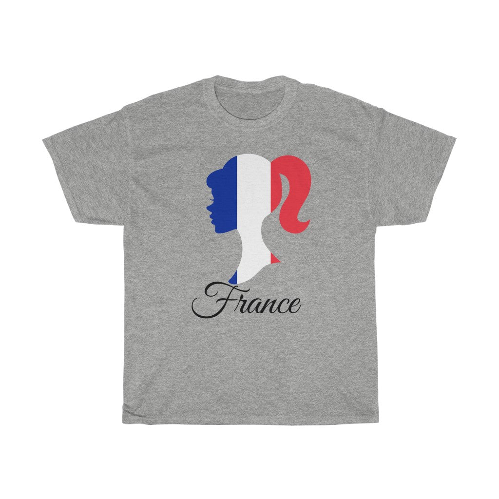 France Girl Flag Standard Tee 1 - Unisex